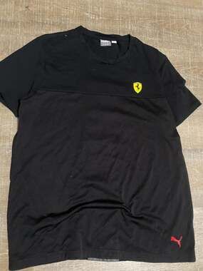 Puma Scuderia Ferrari Racing Mesh Colorblock T-Shirt Black